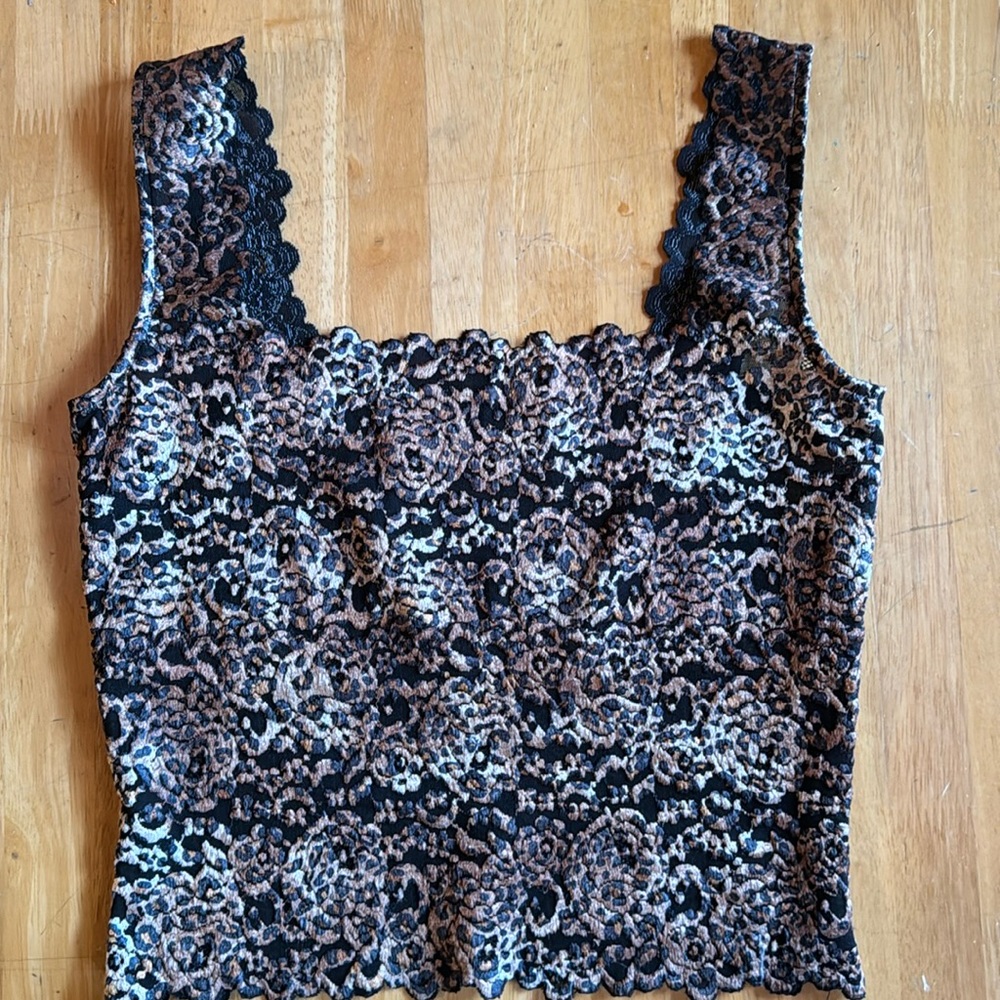Leopard stretch camisole